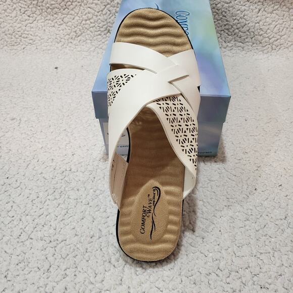 NEW Easy Street Women's COHO Slide Sandal White size 10 - Picture 4 of 7